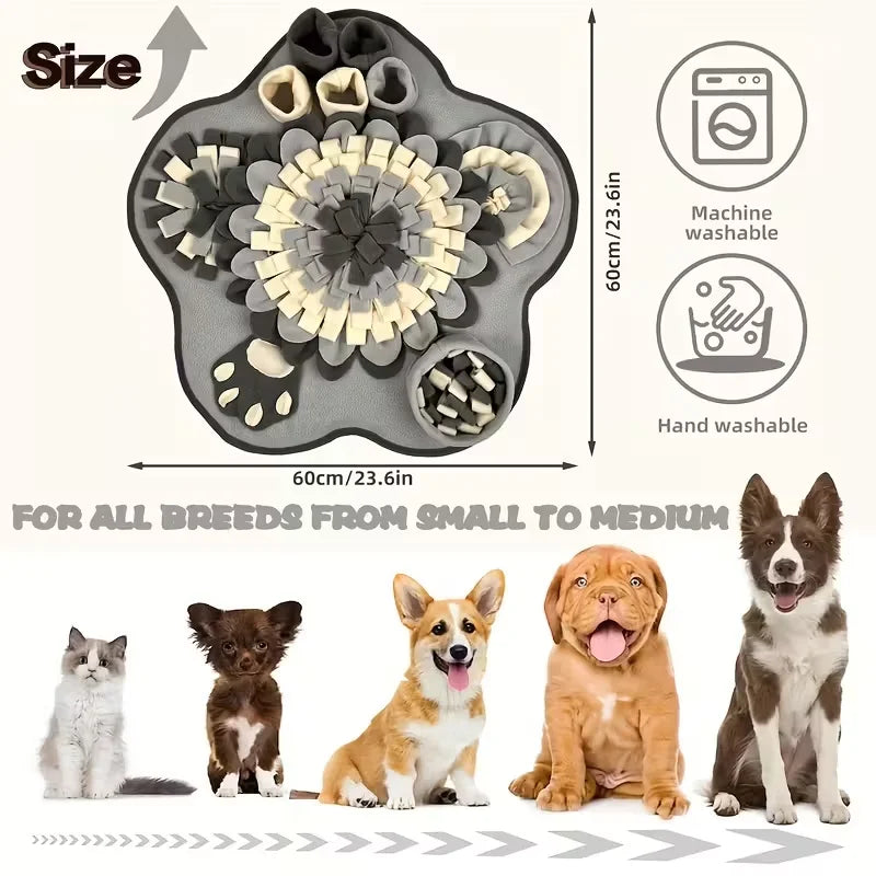 Interactive Snuffle Mat for Dogs – Slow Feeder & Foraging Activity Mat