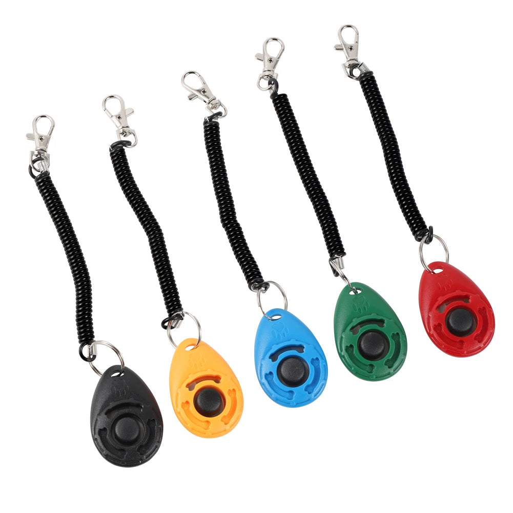 Dog & Cat Training Clicker with Wrist Strap – Pet Behavior Training Tool