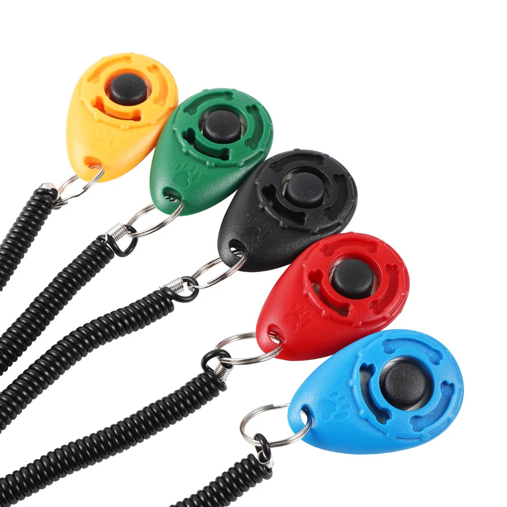 Dog & Cat Training Clicker with Wrist Strap – Pet Behavior Training Tool