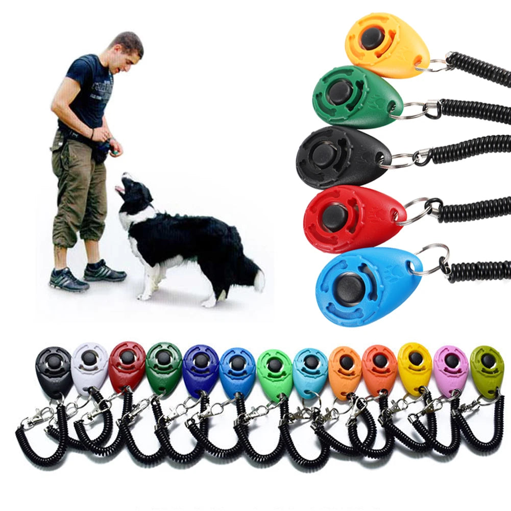 Dog & Cat Training Clicker with Wrist Strap – Pet Behavior Training Tool