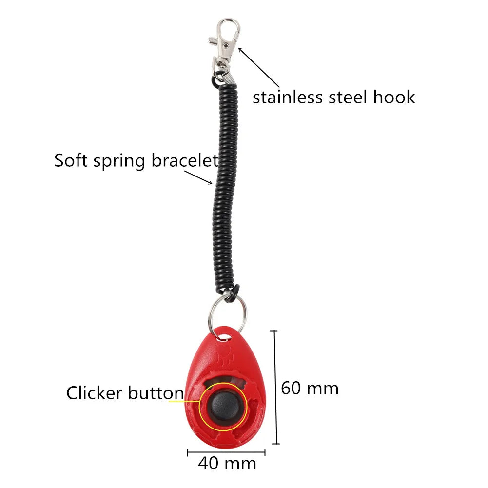 Dog & Cat Training Clicker with Wrist Strap – Pet Behavior Training Tool