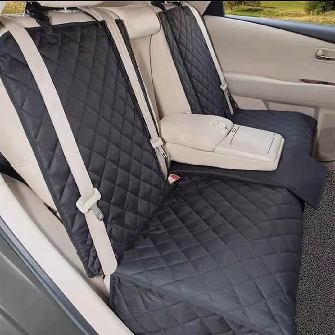 Waterproof Dog Car Seat Cover – Back Seat Protector for Pet Travel