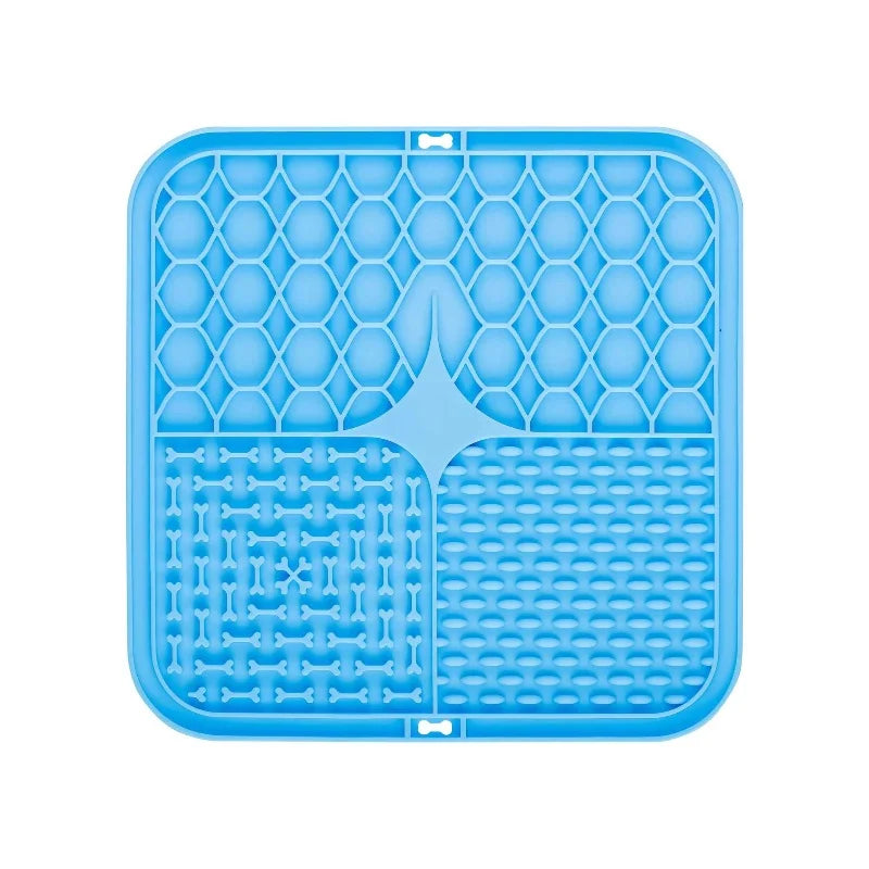 Silicone Lick Mat for Dogs & Cats – Slow Feeder Enrichment Mat for Treats & Bath Time