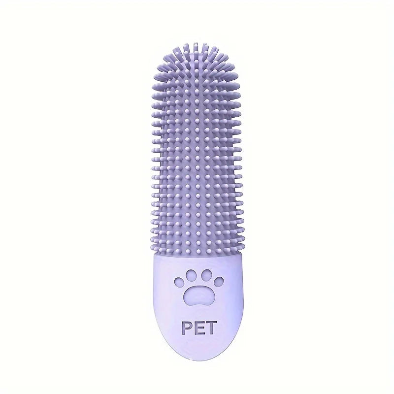 360° Silicone Finger Toothbrush for Dogs & Cats – Gentle Dental Cleaning Brush