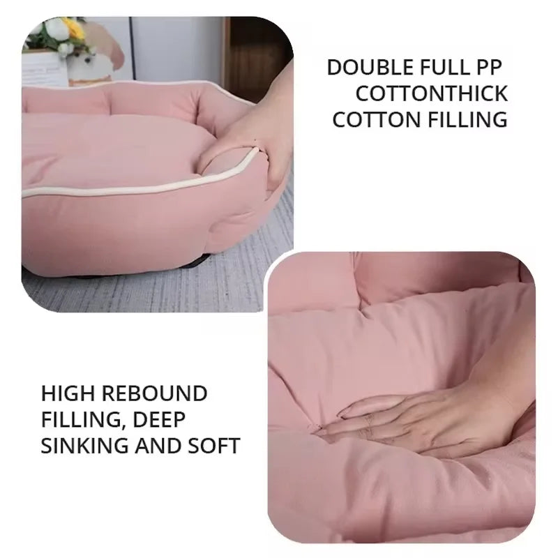 Large Comfortable Dog Bed – Soft Washable Pet Sofa for Dogs & Cats