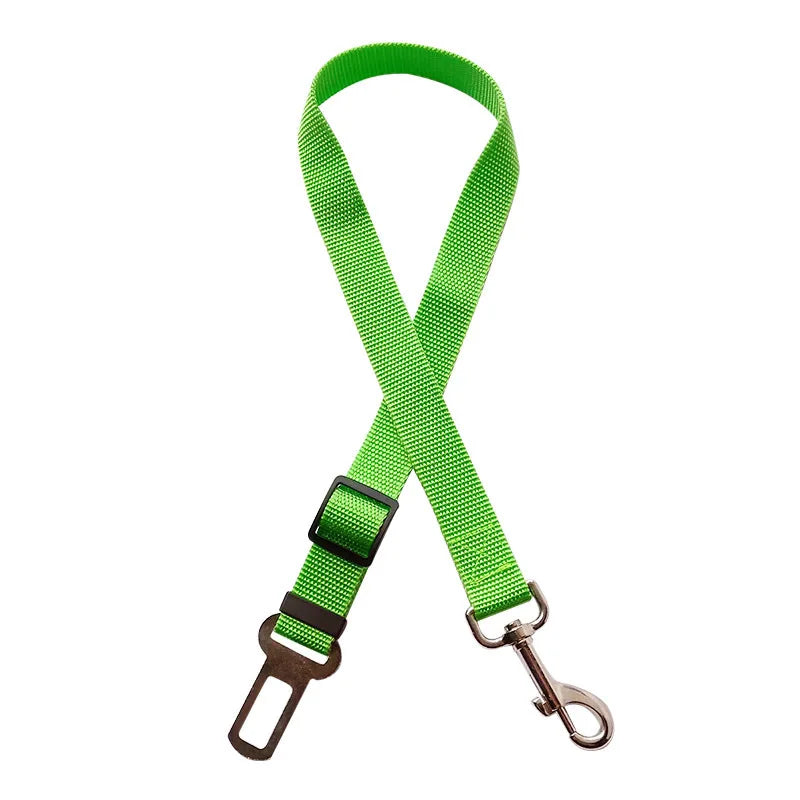 Adjustable Dog Car Seat Belt – Pet Safety Restraint Strap for Cars