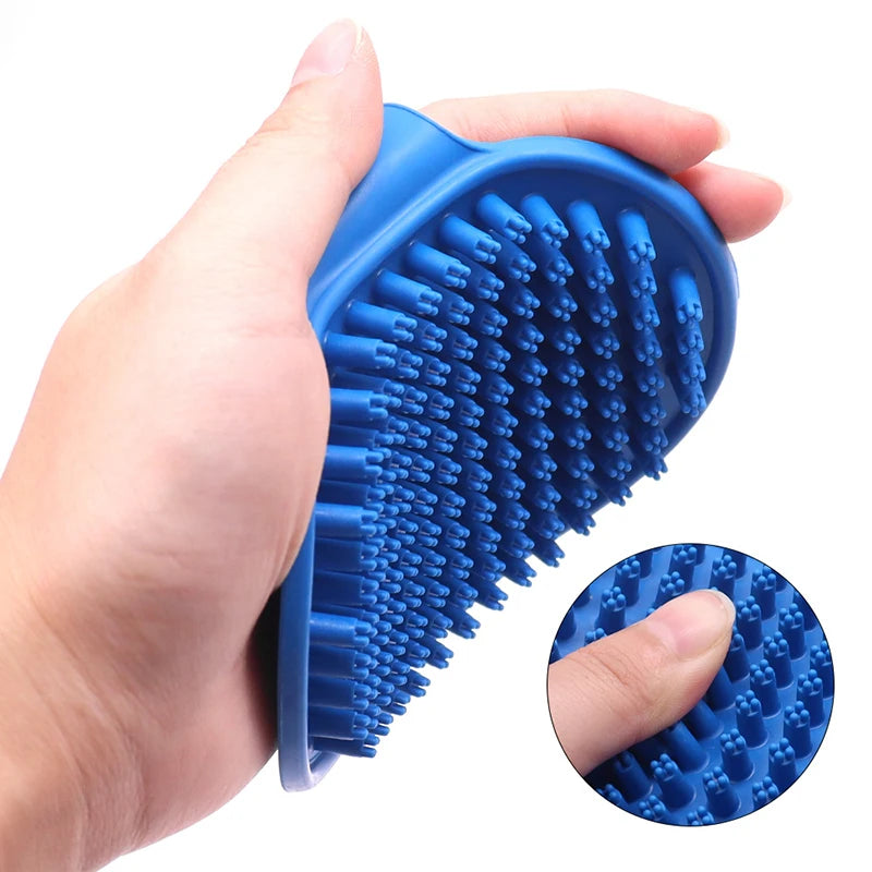 Pet Grooming & Deshedding Massage Brush for Dogs & Cats