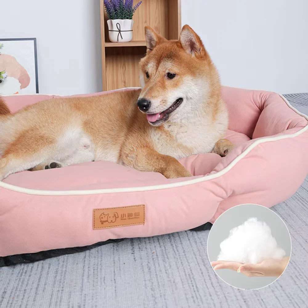 Large Comfortable Dog Bed – Soft Washable Pet Sofa for Dogs & Cats