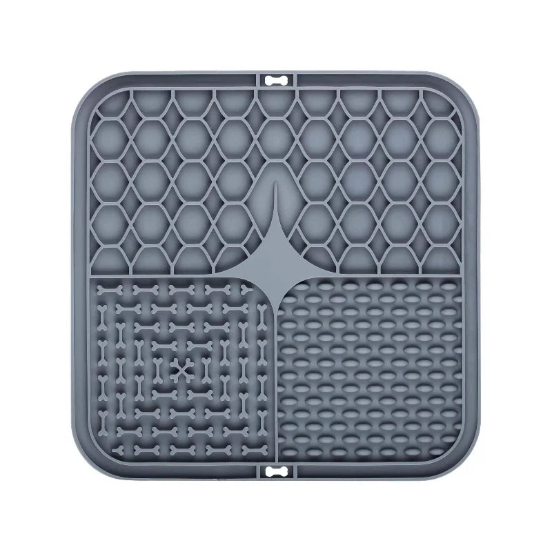 Silicone Lick Mat for Dogs & Cats – Slow Feeder Enrichment Mat for Treats & Bath Time
