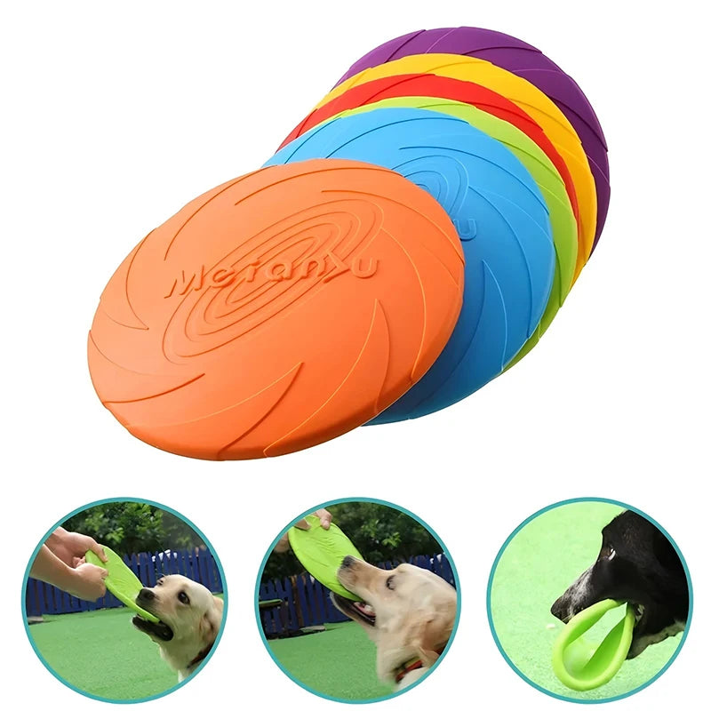 Silicone Dog Flying Disc – Durable Outdoor Fetch & Training Toy
