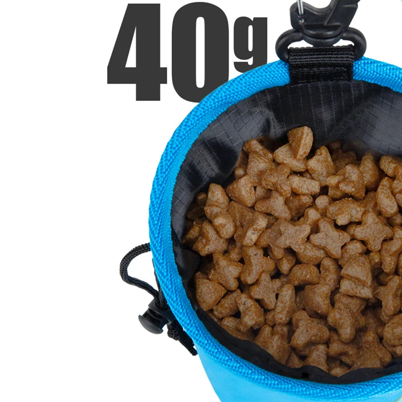 Portable Dog Treat Training Bag – Clip-On Snack Pouch for Walks & Training