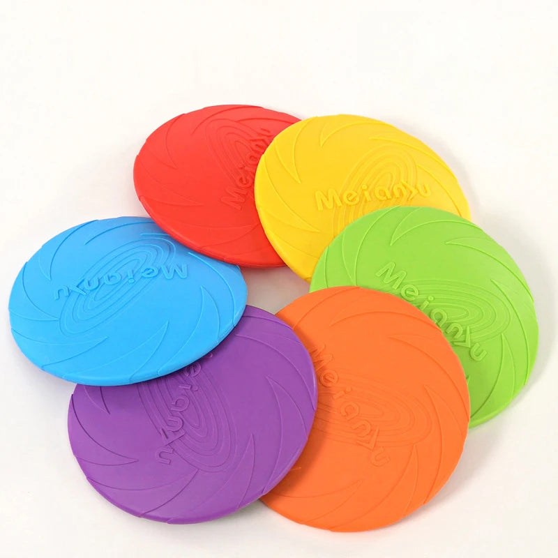 Silicone Dog Flying Disc – Durable Outdoor Fetch & Training Toy