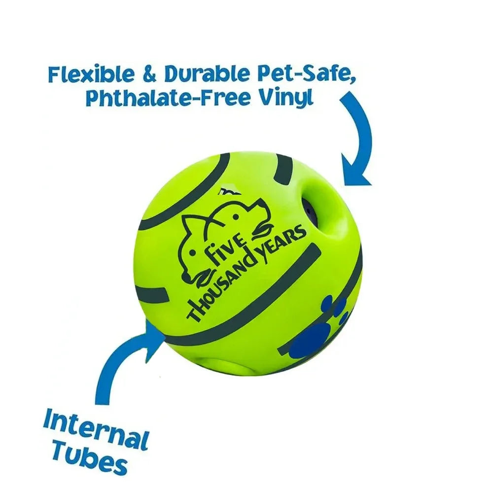Interactive Giggle Ball for Dogs – Fun Rolling & Sound Toy
