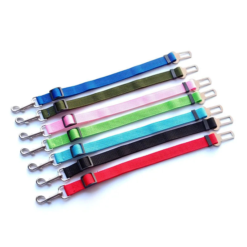 Adjustable Dog Car Seat Belt – Pet Safety Restraint Strap for Cars