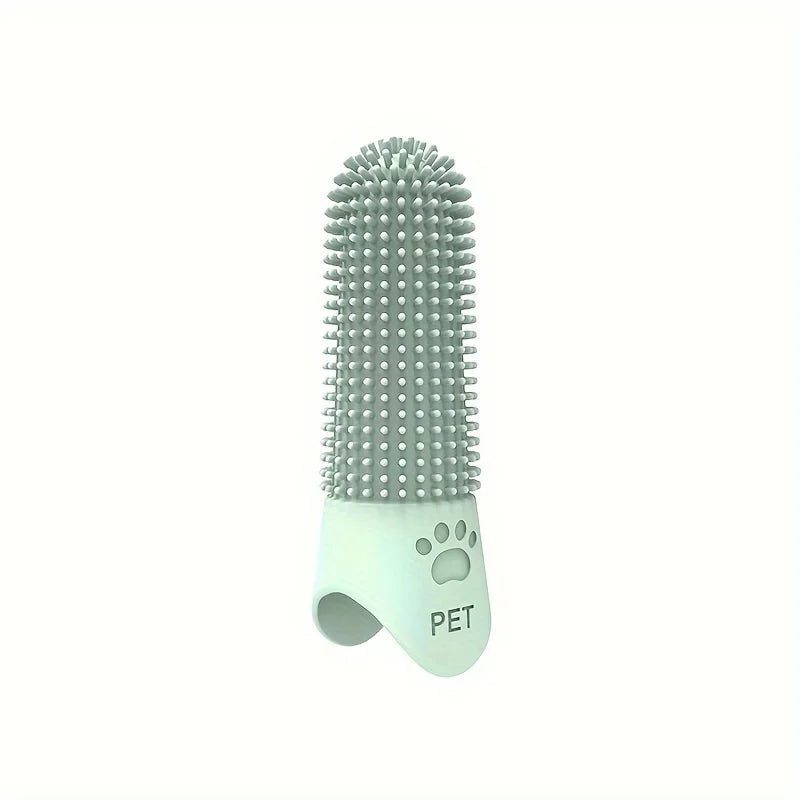 360° Silicone Finger Toothbrush for Dogs & Cats – Gentle Dental Cleaning Brush