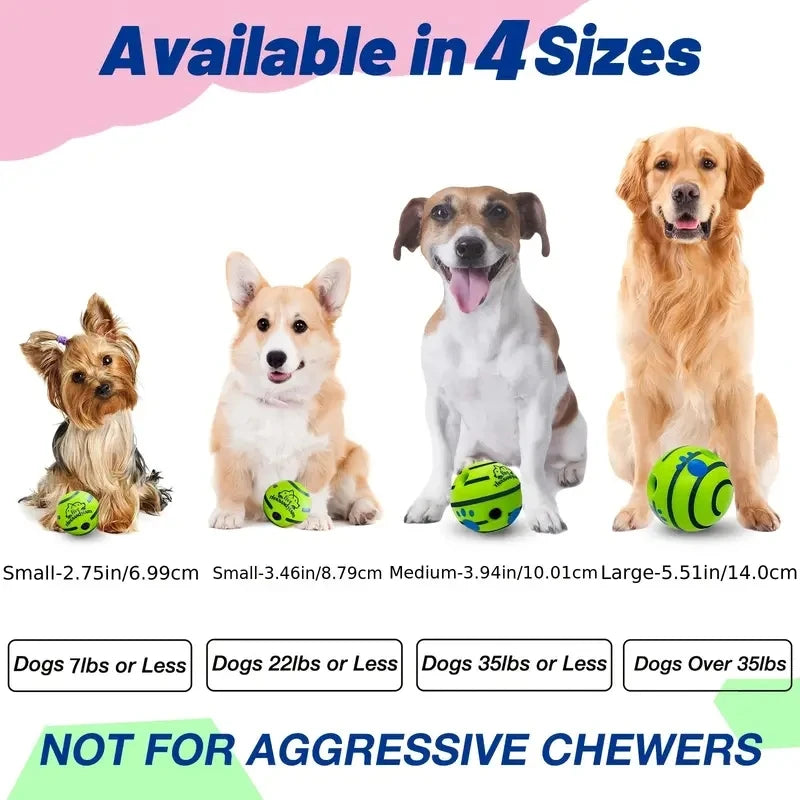 Interactive Giggle Ball for Dogs – Fun Rolling & Sound Toy