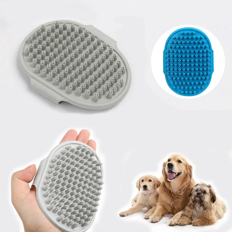 Pet Grooming & Deshedding Massage Brush for Dogs & Cats