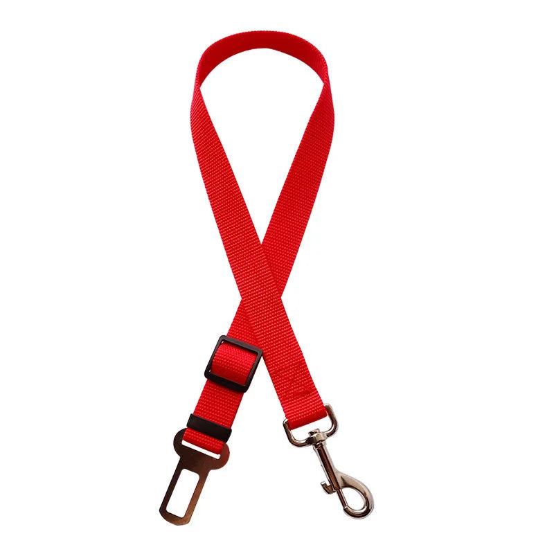 Adjustable Dog Car Seat Belt – Pet Safety Restraint Strap for Cars