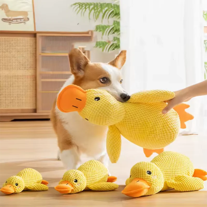 Plush Duck Dog Toy – Soft Interactive Chew & Cuddle Toy