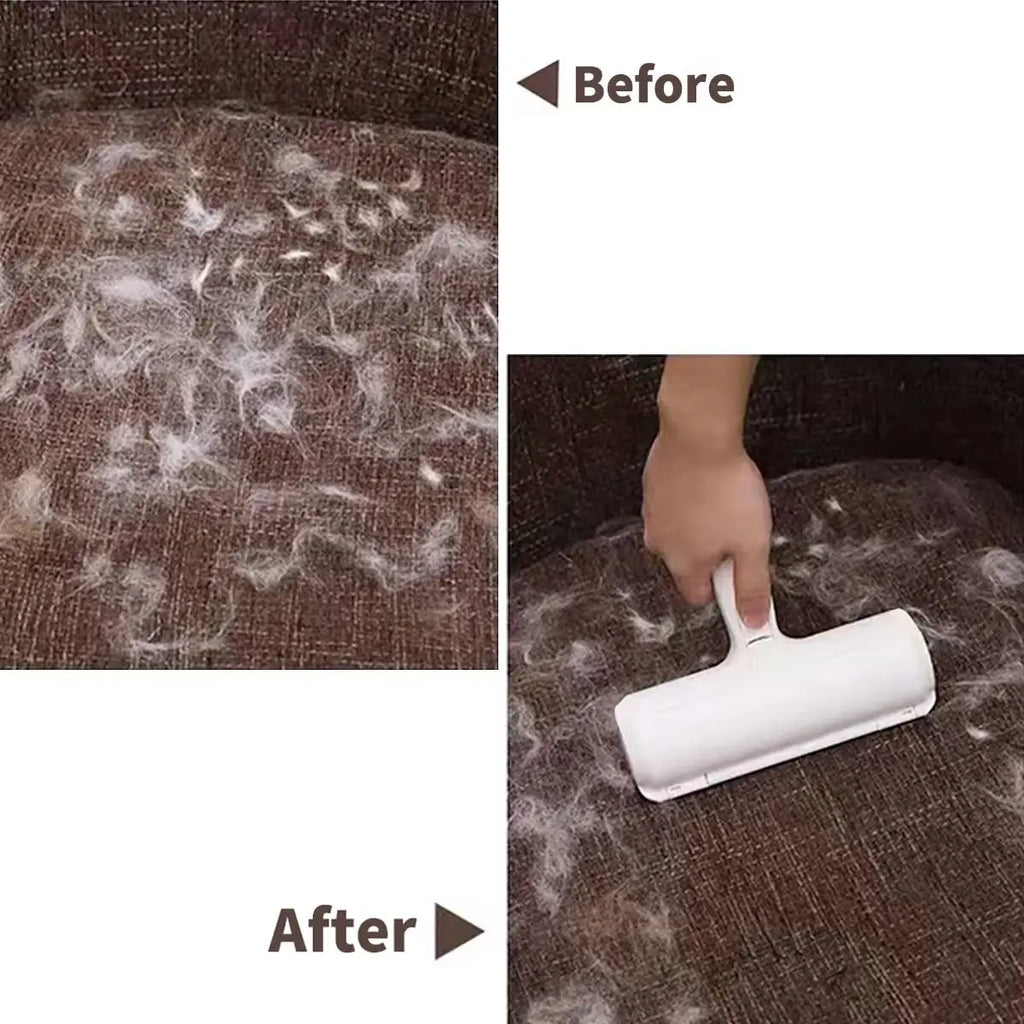 Self-Cleaning Pet Hair Remover Roller – Reusable Fur Cleaner for Sofas, Cars & Clothes