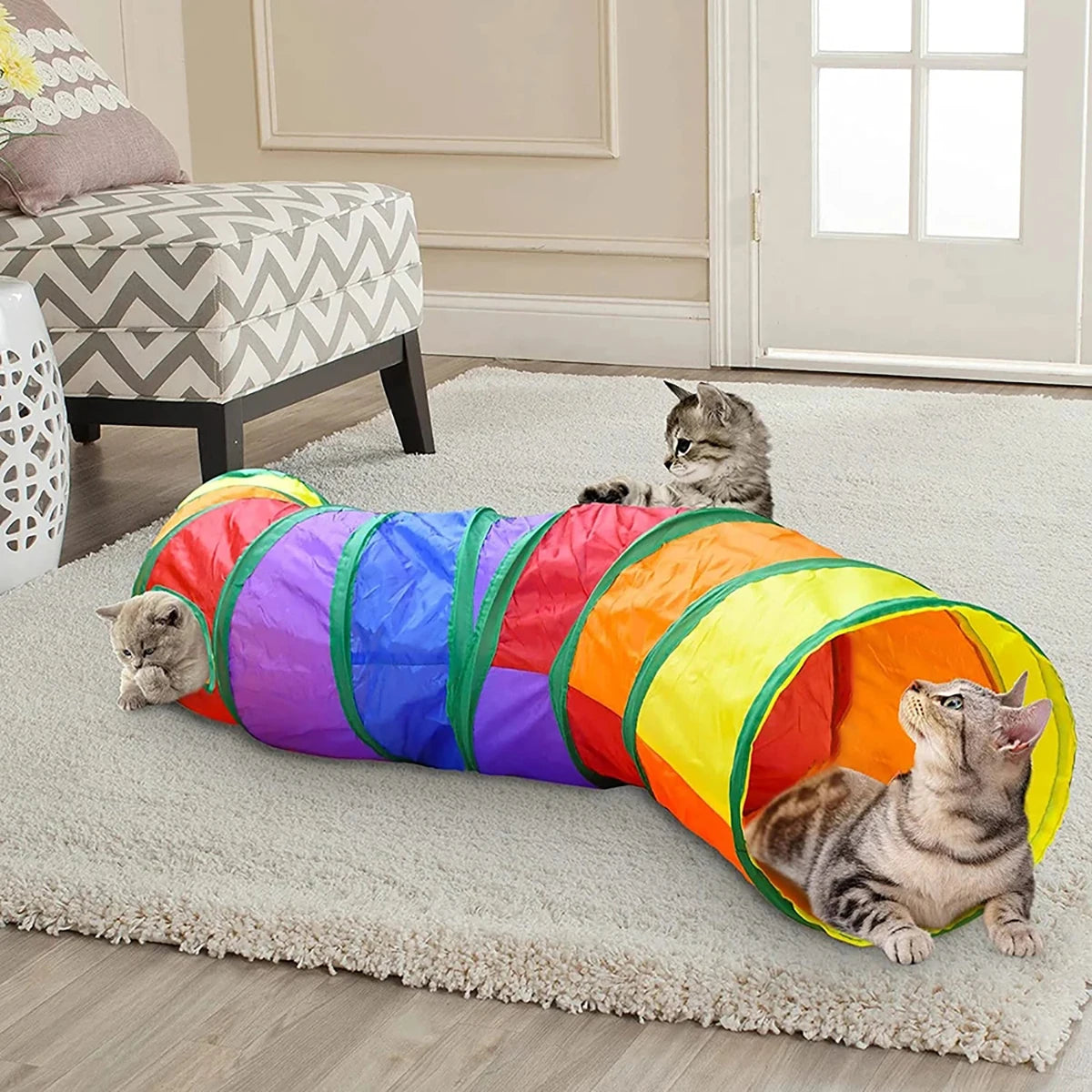 Foldable Cat Tunnel – Interactive Play & Exercise Toy