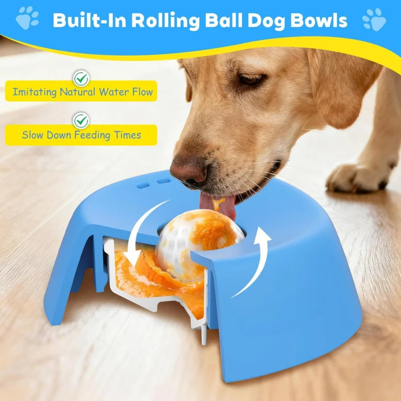 Anti-Choking Slow Feeder Dog Bowl – Non-Slip Lick Bowl for Treats, Yogurt & Broth