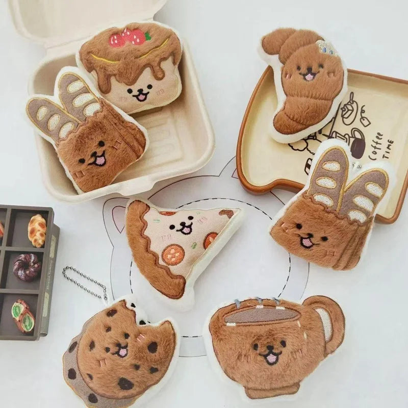 Cute Squeaky Plush Dog Toy – Fun Food-Shaped Puppy Toy