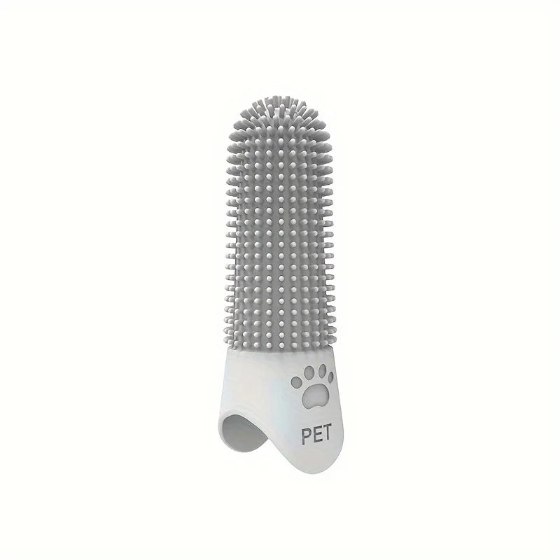 360° Silicone Finger Toothbrush for Dogs & Cats – Gentle Dental Cleaning Brush