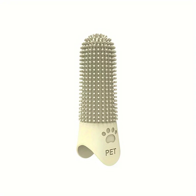 360° Silicone Finger Toothbrush for Dogs & Cats – Gentle Dental Cleaning Brush