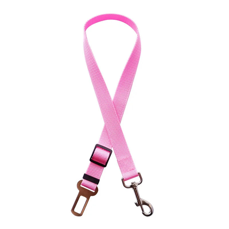 Adjustable Dog Car Seat Belt – Pet Safety Restraint Strap for Cars