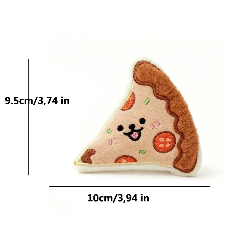 Cute Squeaky Plush Dog Toy – Fun Food-Shaped Puppy Toy