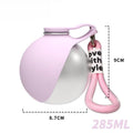 Portable Dog Water Bottle with Silicone Bowl – Leak-Proof Travel Bottle for Walks & Trips