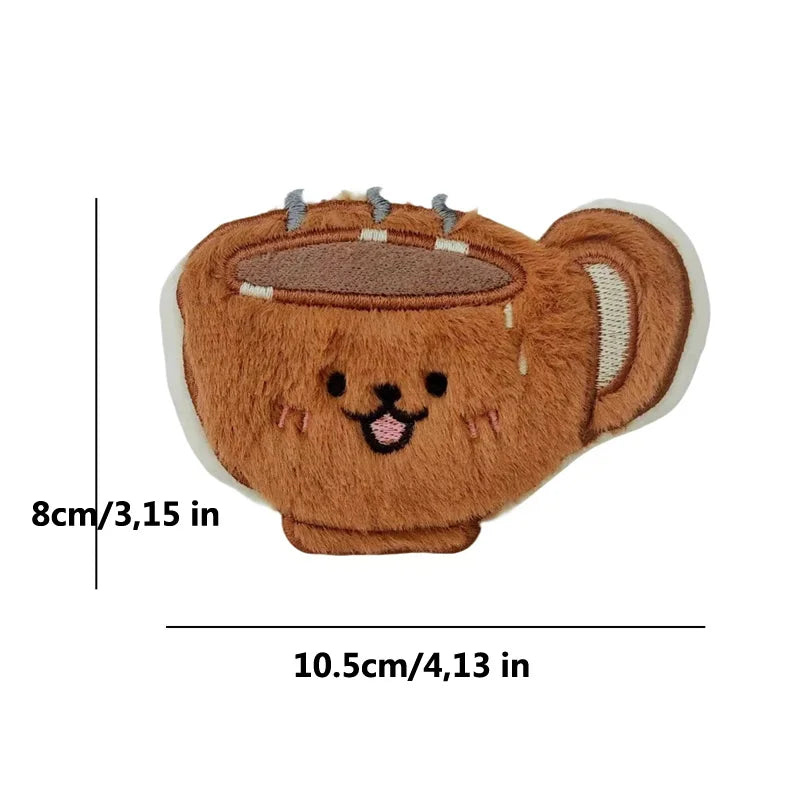 Cute Squeaky Plush Dog Toy – Fun Food-Shaped Puppy Toy
