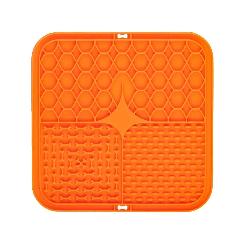 Silicone Lick Mat for Dogs & Cats – Slow Feeder Enrichment Mat for Treats & Bath Time