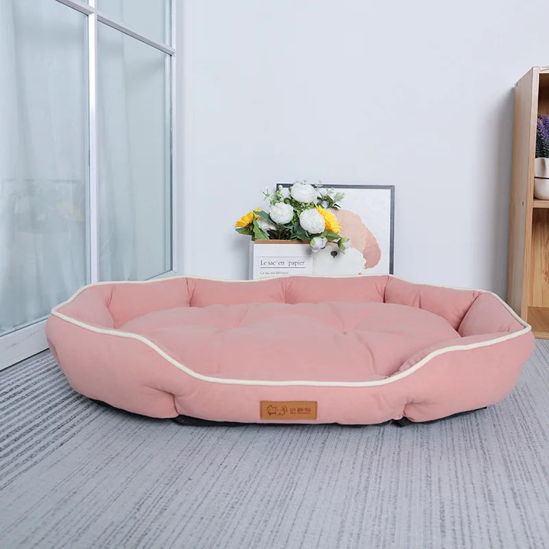 Large Comfortable Dog Bed – Soft Washable Pet Sofa for Dogs & Cats