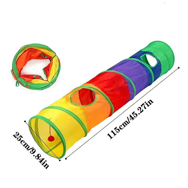 Foldable Cat Tunnel – Interactive Play & Exercise Toy