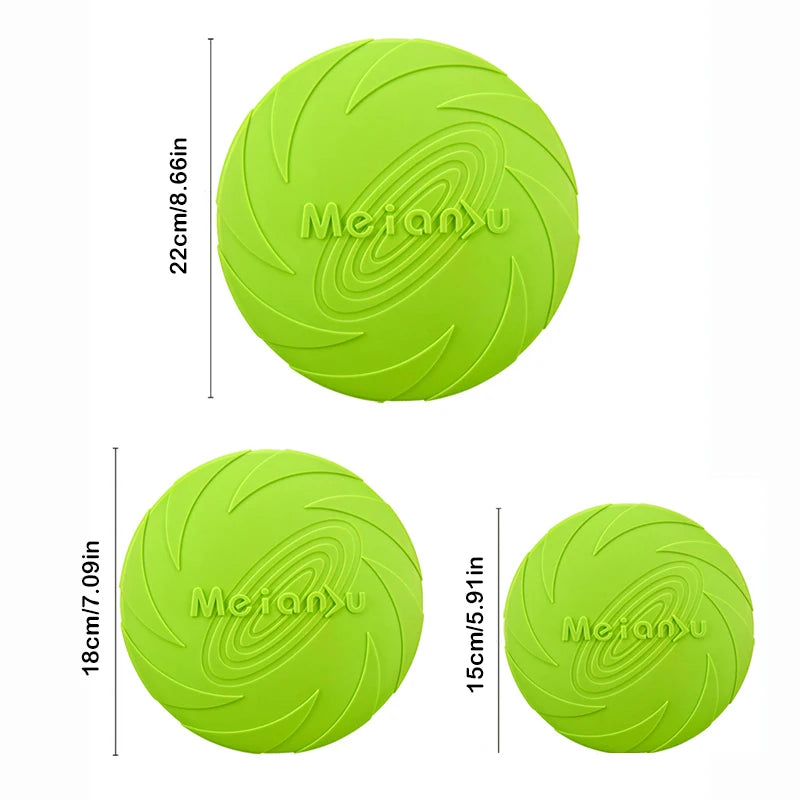 Silicone Dog Flying Disc – Durable Outdoor Fetch & Training Toy
