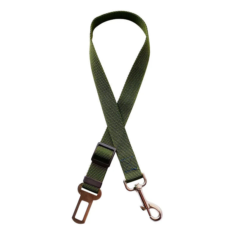 Adjustable Dog Car Seat Belt – Pet Safety Restraint Strap for Cars