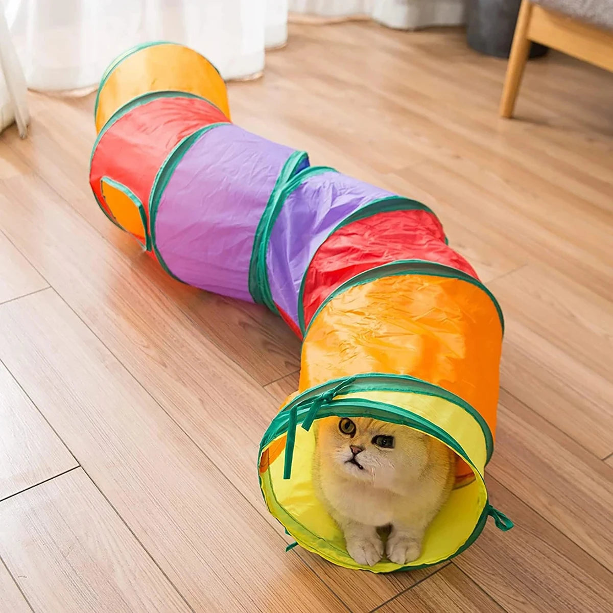 Foldable Cat Tunnel – Interactive Play & Exercise Toy