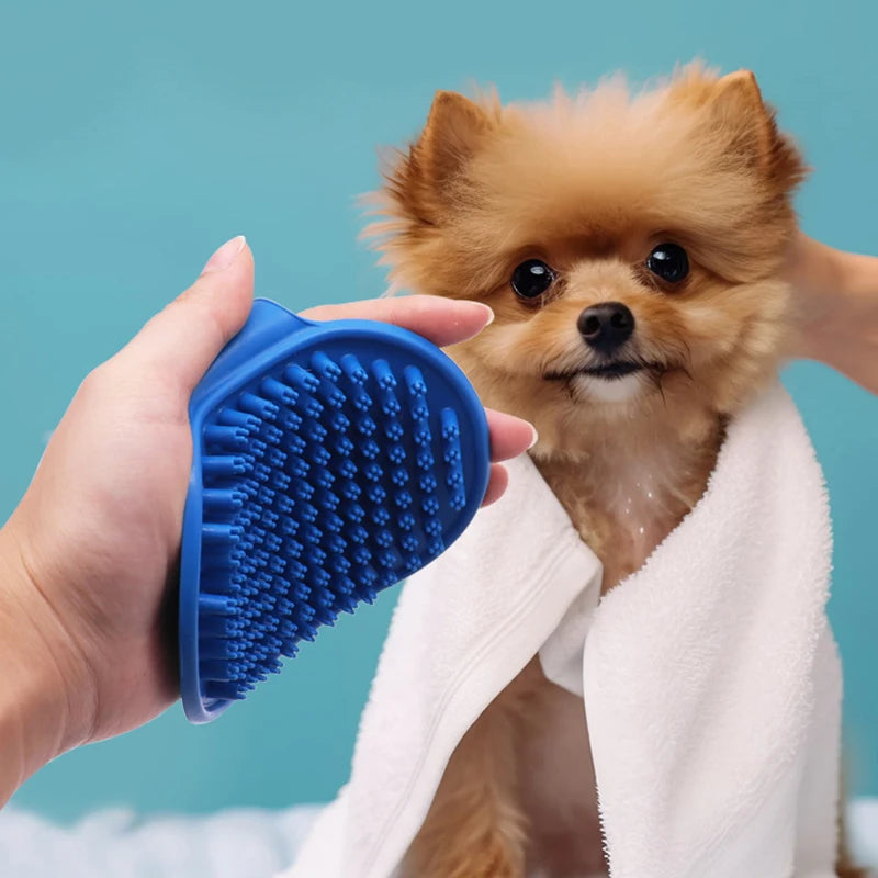 Pet Grooming & Deshedding Massage Brush for Dogs & Cats