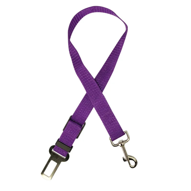 Adjustable Dog Car Seat Belt – Pet Safety Restraint Strap for Cars