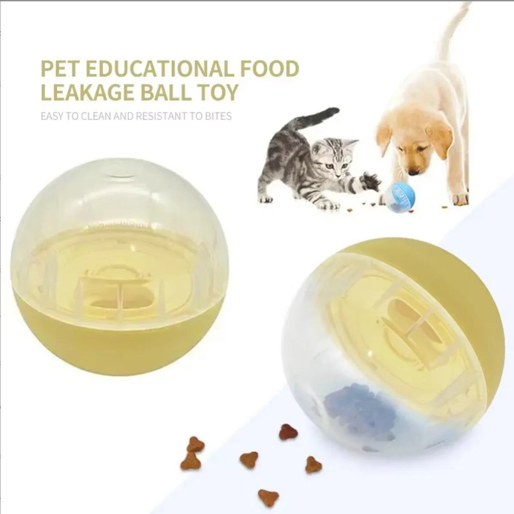 Interactive Treat Dispensing Ball for Dogs & Cats – Slow Feeder Toy