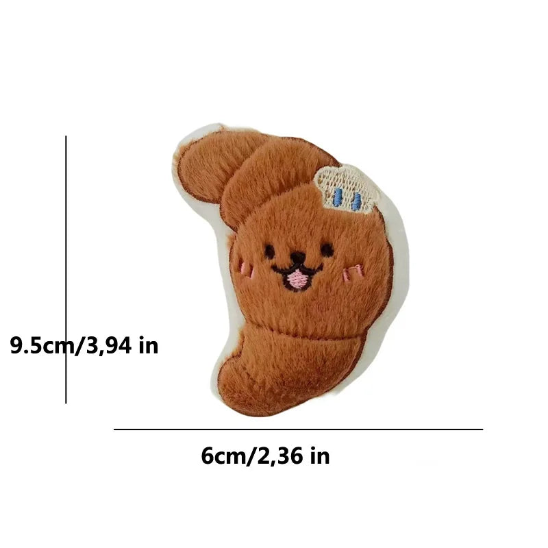 Cute Squeaky Plush Dog Toy – Fun Food-Shaped Puppy Toy